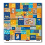 Папір односторонній для скрапбукінгу від ScrapBerryʼs - Басик 2 - Нові пригоди - Записки мандрівника 1, 30,5x30,5см