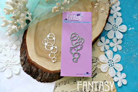 Ніж для вирубки Fantasy "Маленькі бульбашки з крапельками" розмір 5.5*2.6 см