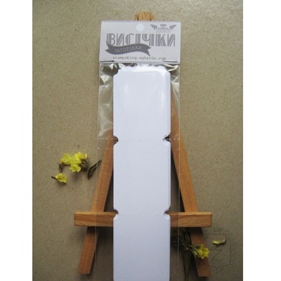 Билетики-заготовки Lesia Zgharda LL014 Белые, 30 штук