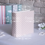 Заготовка для альбому в м'якій обкладинці Горошок на бежевому, TM Fabrika Decoru