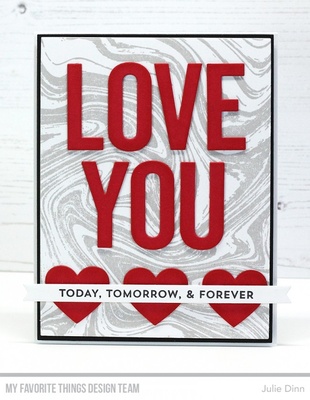 Лезвие My Favorite Things - Die-namics Hearts in a Row - Horizontal