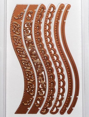 Ножи от Spellbinders  - A2 Curved Borders One, 6 шт.