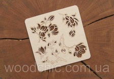 Чипборд Набір Магнолія 2 від WOODchic, 9.5x9.5