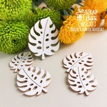 Чипборд ScrapBox - Листя монстери (5шт.) Hf-233