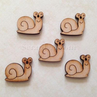 Деревянная фигурка WOOD-002 - Улитка, 1 штука