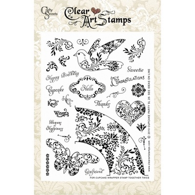 Акрилові штампи Crafty Secrets - Cupcake Party, 15x20 см