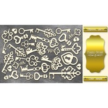 Чипборд Фабрика Декору - Ключі, колір золотого