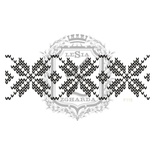 Акриловый штамп Lesia Zgharda F115 Вязаный узор, размер 10х3.1 см