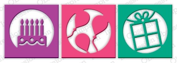 Ножі від Impression Obsession - Circle Birthday Cutout Set