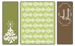 Папка для тиснення від Sizzix TextuRed Impressions Embossing Folders 3PK - Season'Greetings Set