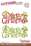 Ніж для вирубки CottageCutz Merry Christmas Greeting, 10x15см