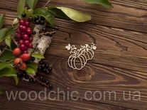 Чипборд Два гарбузи від WOODchic, 7 на 6.3см