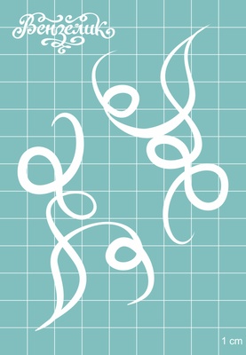 Чипборд від Вензелик - куток 14, розмір: 77x112 мм