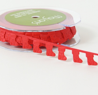 Стрічка - Red Stockings - червоні шкарпетки, ширина - 38 мм, довжина 90 см