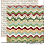 Лист двусторонней скрапбумаги Carta Bella So this is Christmas - Christmas Time, 30х30 см