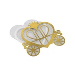 Заготовка для шейкера Карета для принцеси 12,8x12см, колір золото, ТМ Фабрика Декору