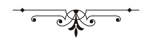 Акриловый штамп KR011 Виньетка, размер 5,2 * 1,2 см