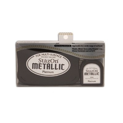 Перманентне чорнило Tsukineko - StazOn Metallic Platinum Set (набір)