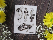 Чипборд набір Завиток 2 від WOODchic, 7, 7x4 см 7x3 см 6,3x2,2