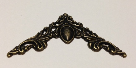 Уголок декоративный, старая латунь, 50х50 мм