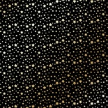 Аркуш одностороннього паперу з фольгуванням Golden stars Black, ТМ Фабрика Декору