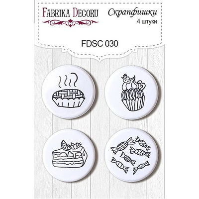 Набір скрап-фішок від ТМ Фабрика Декору з 4 шт. FDSC 030