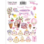 Набір наліпок (стікерів) 31 шт. Cutie sparrow girl 143, ТМ Фабрика Декору