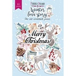 Набор высечек, коллекция Winter love story, 61 шт., ТМ Фабрика Декора