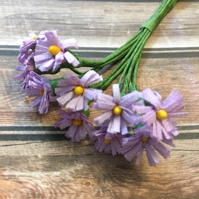 Хризантеми, квіточки 15 мм, стебло 10 см, 12 шт.