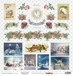 Папір для скрапбукінгу від ScrapBerryʼs - Зимова казка - Карточки, 30, 5x30,5см, 190 г/м², односторонній, 1 аркуш