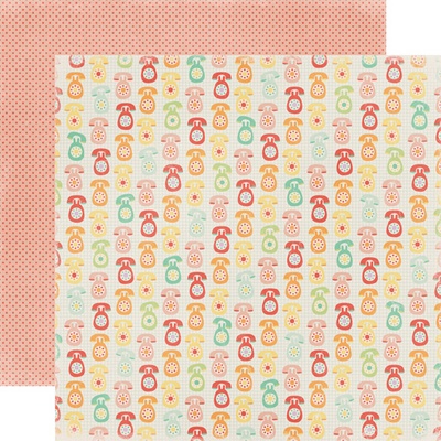 Аркуш двостороннього паперу для скрапбукінгу від Echo Park Telephone, 30x30 см