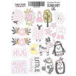 Набор наклеек (стикеров) № 034, Scandi Baby Girl, ТМ Фабрика Декору