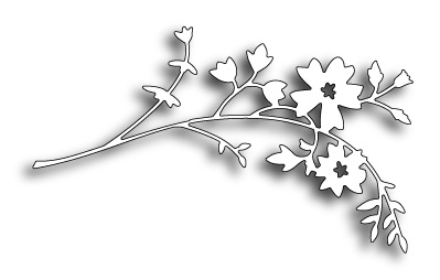 Лезвие - DIES - Honeyblossom Sprig от Memory Box, 1 шт  