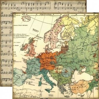 Лист двусторонней бумаги от Echo Park-Map