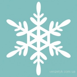 Чипборд від Вензелик - Сніжинка 21, розмір: 47x41 мм