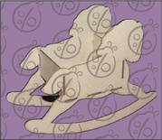 Чипборд. Заготовка "Лошадка 2", 5 дет