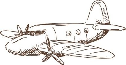 Акриловый штамп Stamp Toy Plane, размер 4,2 * 2,2  см