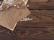 Чипборд от WOODchic - "С Днем Рождения"