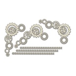 Набір чіпбордів Стімпанк 1 363, колір молочний, ТМ Фабрика Декору