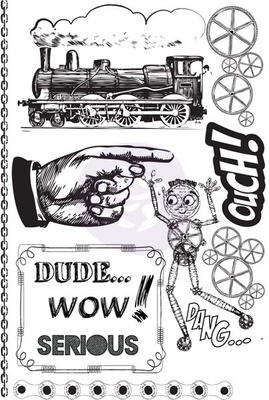 ЦЕНА СНИЖЕНА! Набор резиновых штампов от  Prima - Cling Mount Stamps Craftsman