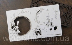 Чипборд набір Лаванда 003 від WOODchic, 12х2см