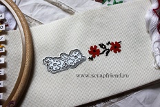 Набір ножів для вирубки від Scrapfriend - Вишиванка - Одарка, 5х2,5см