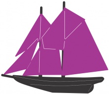 Ніж для вирубки Schooner від Cheery Lynn Designs, 2 шт.