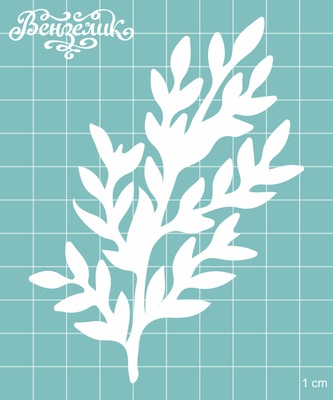 Чипборд від Вензелик - гілочка 10, розмір: 82x110 мм