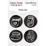 Набір скрап-фішок від ТМ Фабрика Декору з 4 шт. FDSC061