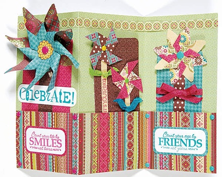 Трафарет HOTP - Playful Pinwheels Temp.