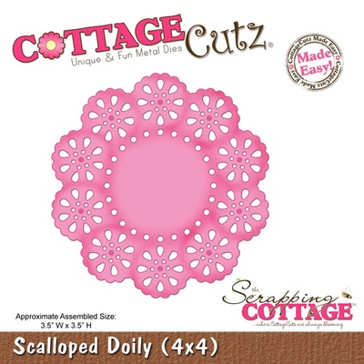 Ніж для вирубки CottageCutz - Scalloped Doily, 10x10 см
