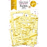 Набір рамок з фольгуванням №1 Yellow 39шт., ТМ Фабрика Декору