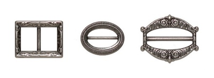 Набір застібок від ScrapBerryʼs, античне срібло, 3 шт.