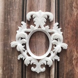 Пластикова прикраса Рамочка з орнаментом від E.В.A., 6,2x7см